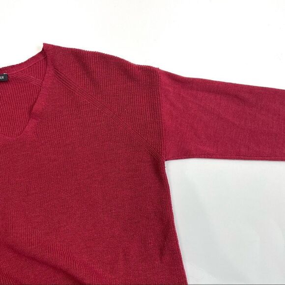 Eileen Fisher Wool V-Neck Long Sleeve Sweater Sz Small - Picture 2 of 11